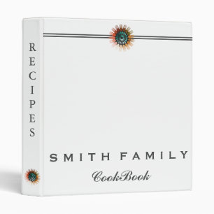 Personalized Family Recipe Cookbook 3 Ring Binder