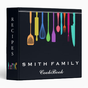 Personalized Family Recipe Cookbook 3 Ring Binder