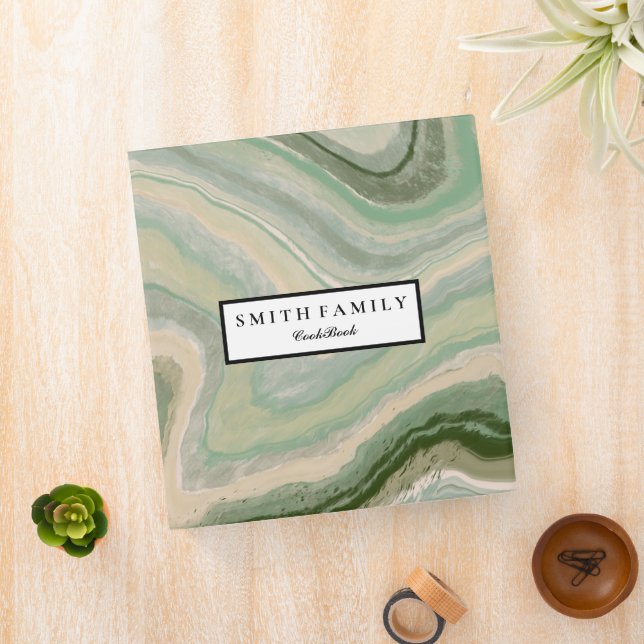 Personalized Family Recipe Cookbook 3 Ring Binder (In Situ)