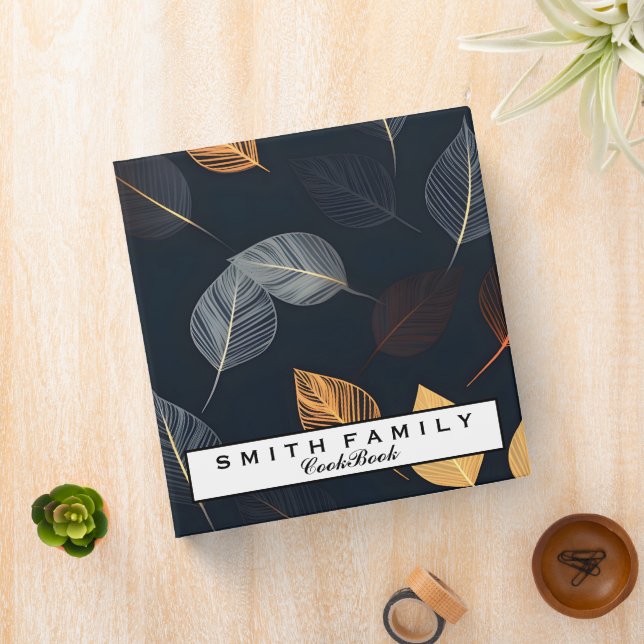 Personalized Family Recipe Cookbook 3 Ring Binder (In Situ)