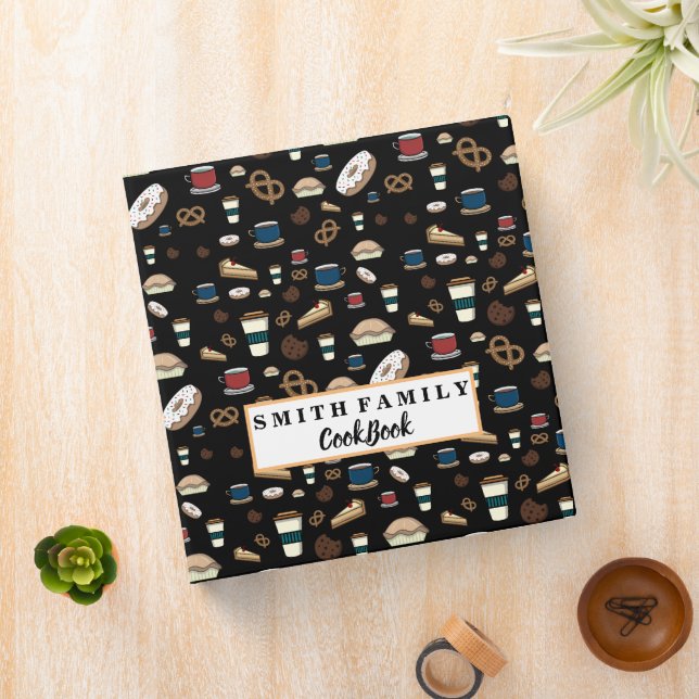 Personalized Family Recipe Cookbook 3 Ring Binder (In Situ)