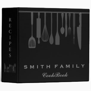 Personalized Family Recipe Cookbook 3 Ring Binder