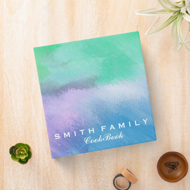 Personalized Family Recipe Cookbook 3 Ring Binder (In Situ)
