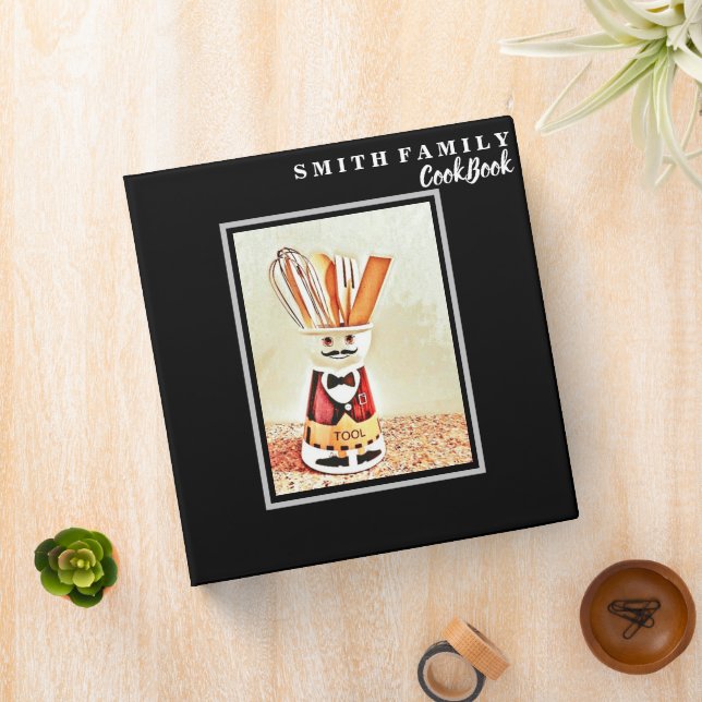 Personalized Family Recipe Cookbook 3 Ring Binder (In Situ)