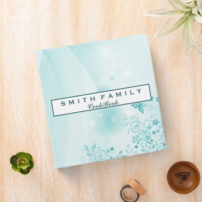 Personalized Family Recipe Cookbook 3 Ring Binder (In Situ)