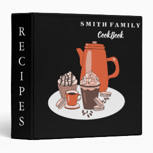 Personalized Family Recipe Cookbook 3 Ring Binder