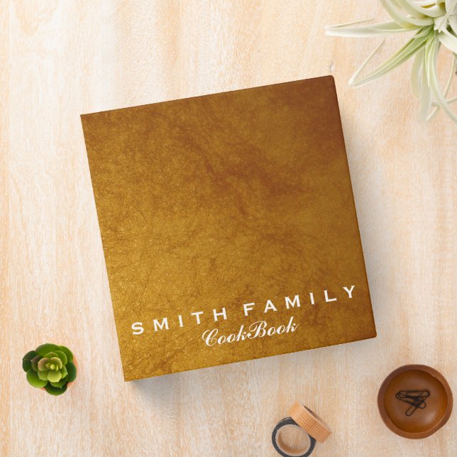 Personalized Family Recipe Cookbook 3 Ring Binder (In Situ)