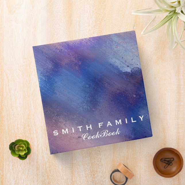 Personalized Family Recipe Cookbook 3 Ring Binder (In Situ)