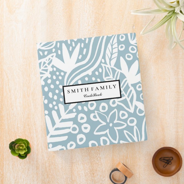 Personalized Family Recipe Cookbook 3 Ring Binder (In Situ)