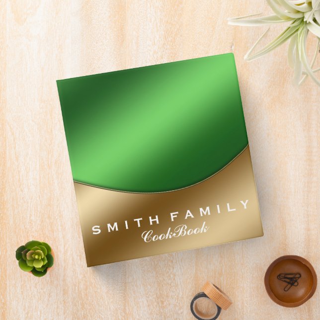 Personalized Family Recipe Cookbook 3 Ring Binder (In Situ)