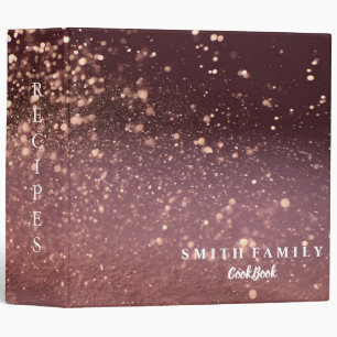 Personalized Family Recipe Cookbook 3 Ring Binder
