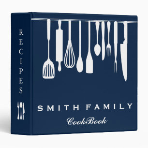 Personalized Family Recipe Cookbook 3 Ring Binder