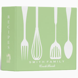 Personalized Family Recipe Cookbook 3 Ring Binder