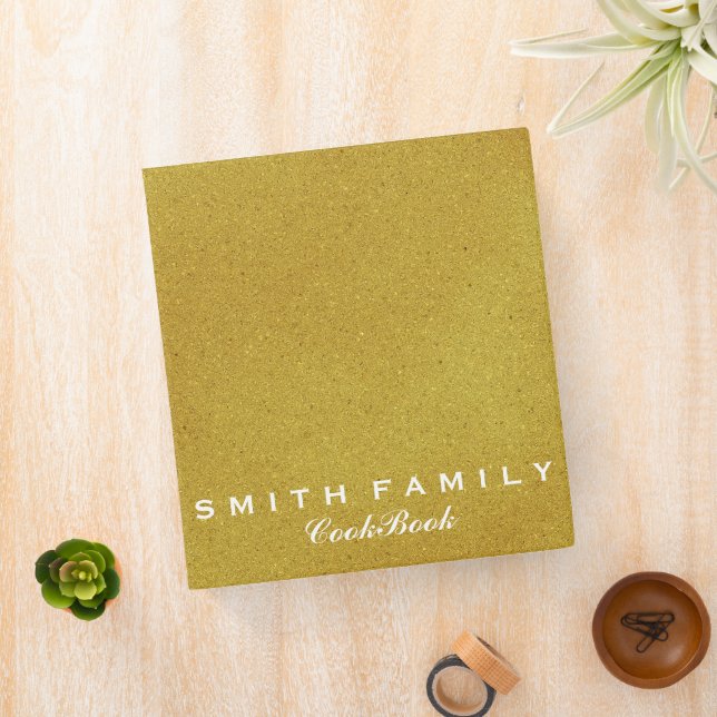 Personalized Family Recipe Cookbook 3 Ring Binder (In Situ)