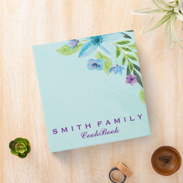 Personalized Family Recipe Cookbook 3 Ring Binder (In Situ)