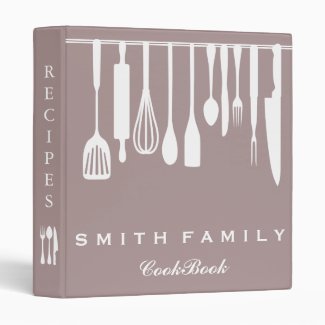 Personalized Family Recipe Cookbook 3 Ring Binder