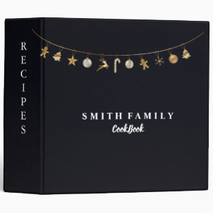 Personalized Family Recipe Cookbook 3 Ring Binder