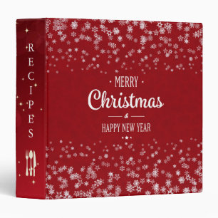 Personalized Family Recipe Cookbook 3 Ring Binder