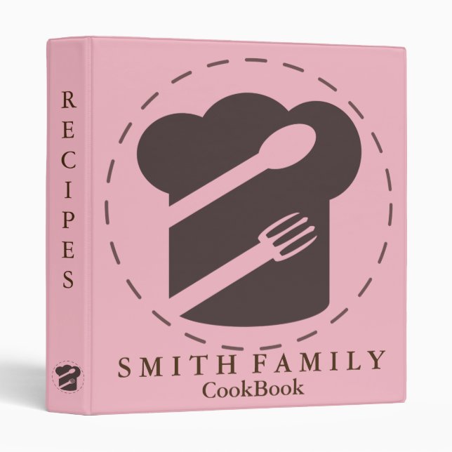 Personalized Family Recipe Cookbook Binder (Front/Spine)