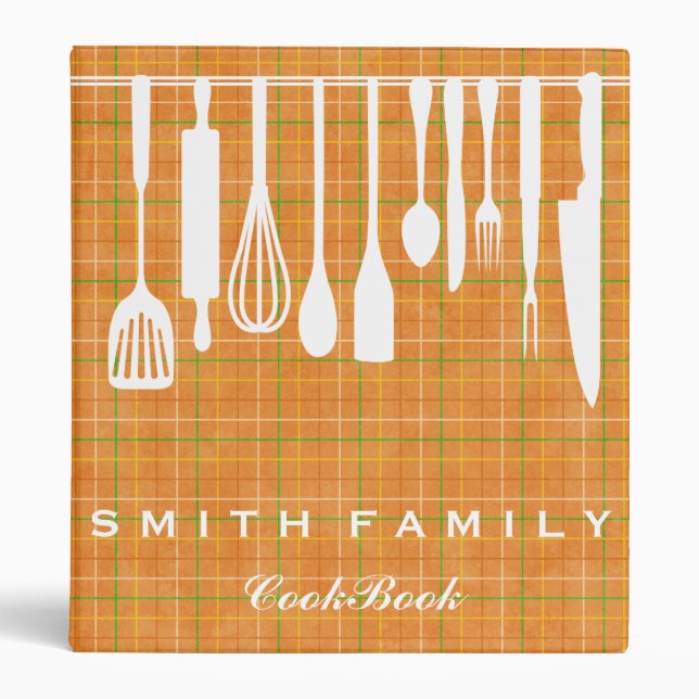 Personalized Family Recipe Cookbook Binder (Front)