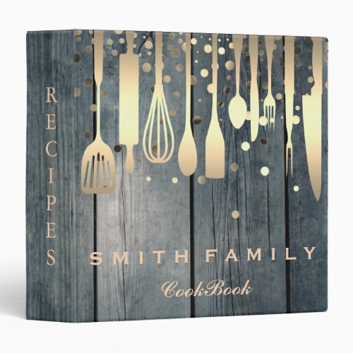 Personalized Family Recipe Cookbook Wood 3 Ring Bi 3 Ring Binder