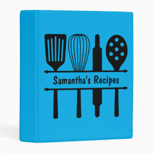 Personalized Family Recipe Cooking Book Kitchen Mini Binder