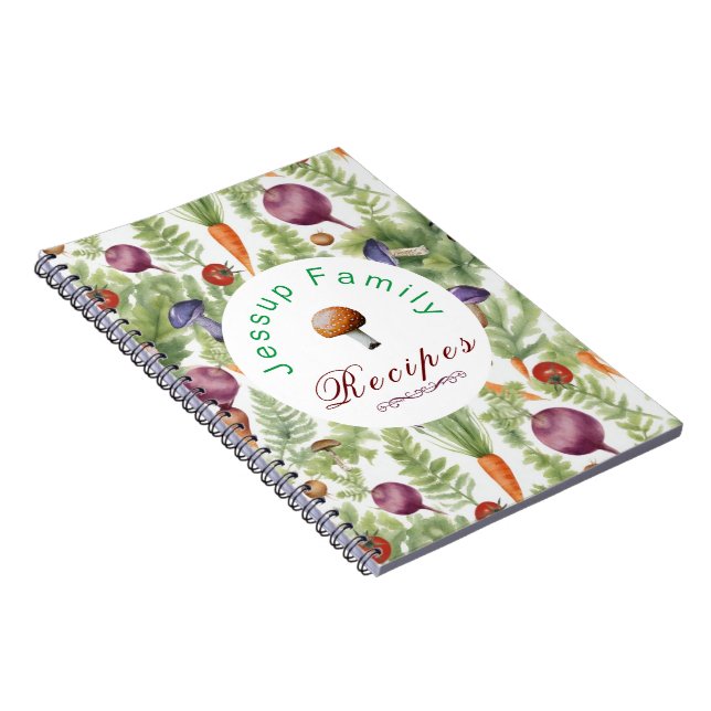 Personalized Family Recipes Binder, Recipe Book (Right Side)