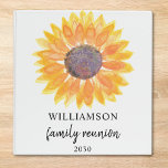 Personalized Family Reunion<br><div class="desc">This Family Reunion Binder is decorated with a yellow watercolor sunflower.
Easily customizable. 
Use the Customize Further option to change the text size,  style,  or color.
Because we create our artwork you won't find this exact image from other designers. 
Original Watercolor © Michele Davies.</div>