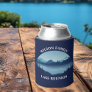 Personalized Family Reunion Blue Lake Vacation Can Cooler
