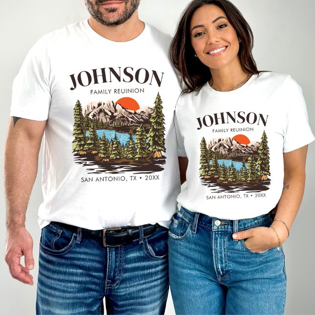 Personalized Family Reunion Camping Trip Matching T-Shirt (Creator Uploaded)