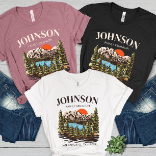 Personalized Family Reunion Camping Trip Matching Tri-Blend Shirt