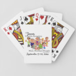 Personalized Family Reunion Funny Cartoon Playing Cards at Zazzle