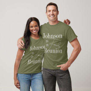 Personalized Family Reunion Green T-Shirt