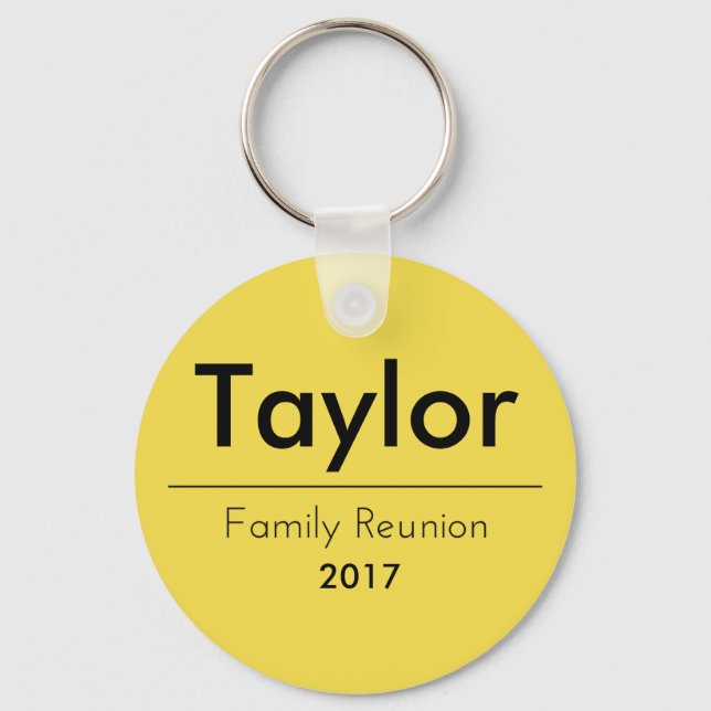 Personalized Family Reunion Keychain (Front)