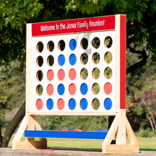 Personalized Family Reunion Lawn Game Fast Four