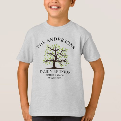 Personalized Family Reunion Matching Genealogy T_Shirt