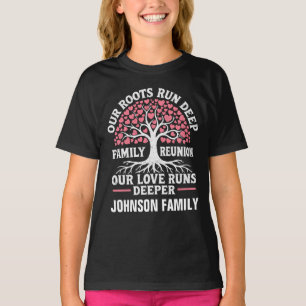 Personalized Family Reunion Our Roots Deep Tree T-Shirt
