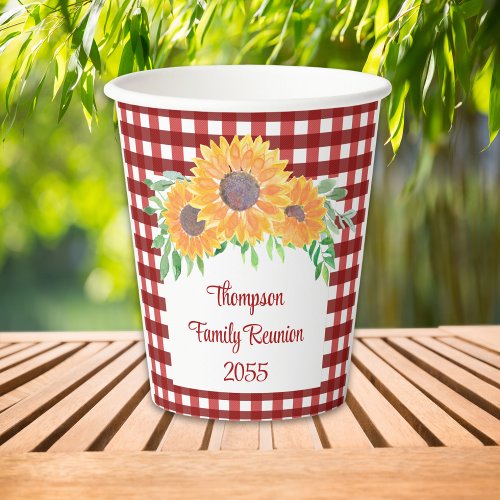 Personalized Family Reunion  Paper Cups