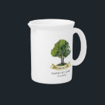 Personalized Family Reunion Tree Keepsake Beverage Pitcher<br><div class="desc">Featuring a watercolor tree,  this cute minimalist family reunion personalized mug template is easy to customize and ready to add your yearly family gathering details this year. You can click the "Personalize" button to add your reunion event.</div>
