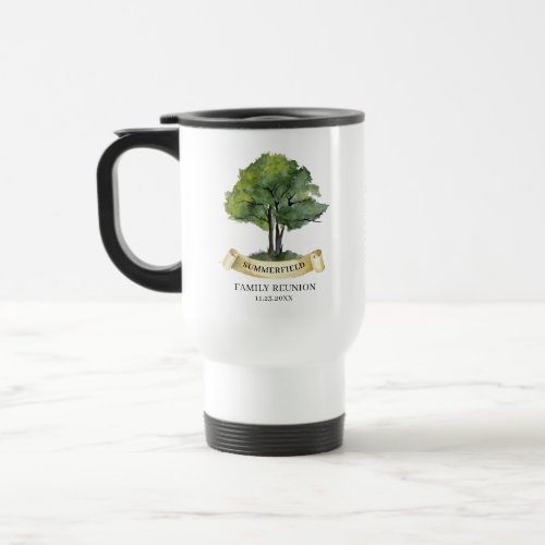 Personalized Family Reunion Tree Keepsake Travel Mug