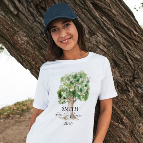 Personalized Family Reunion Tree Womans T_Shirt