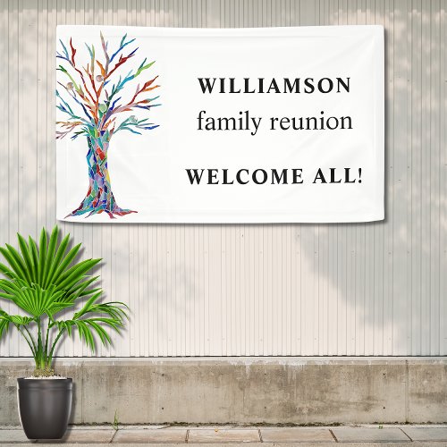 Personalized Family Reunion Welcome Banner