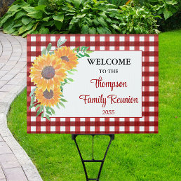 Personalized Family Reunion Welcome Yard Sign