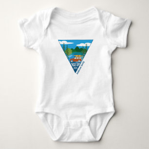 Personalized family Road trip into the mountain Baby Bodysuit