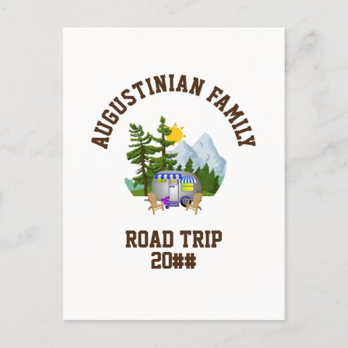 Personalized Family Road Trip Postcard