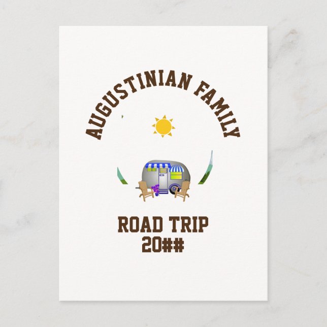 Personalized Family Road Trip Postcard (Front)
