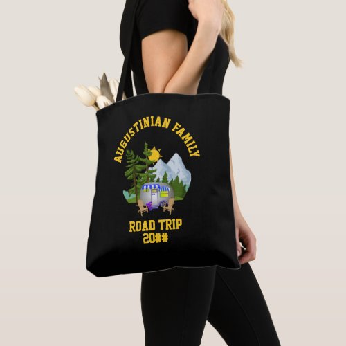 Personalized Family Road Trip Van Life Tote Bag