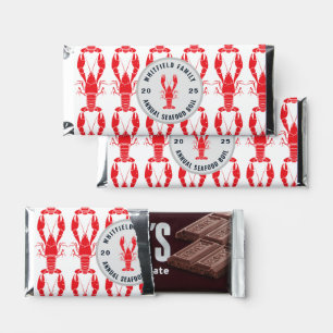 Personalized Family Seafood Boil Lobster Party Hershey Bar Favors