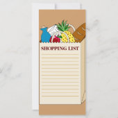 Personalized Family Shopping List (Back)