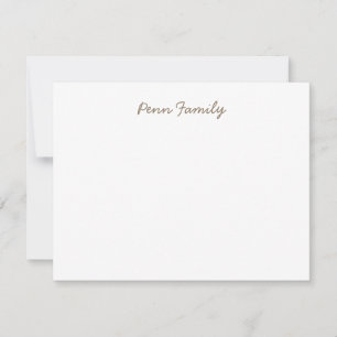 Personalized Family Stationery Note Card